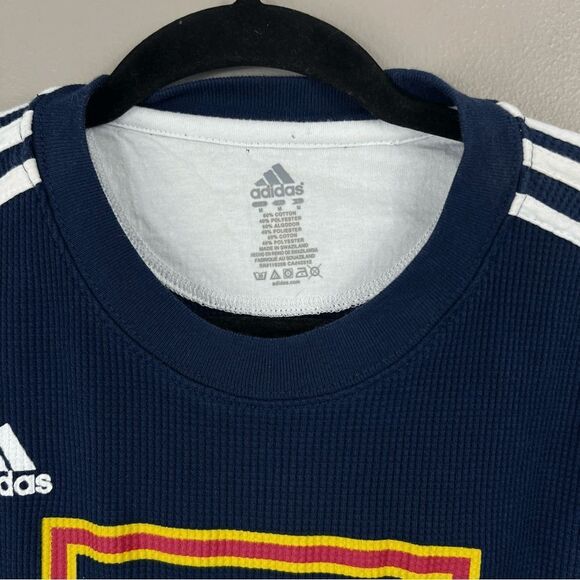 Adidas Mens Real Salt Lake Soccer Climalite Ultimate Tee Medium Long Sleeve Blue - Picture 8 of 12